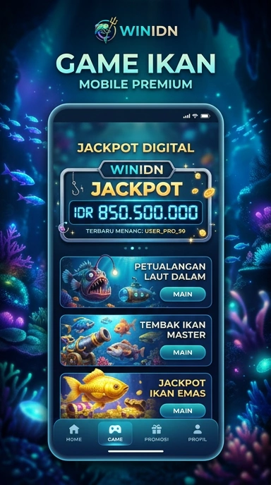 Tampilan halaman utama aplikasi winidn yang informatif.